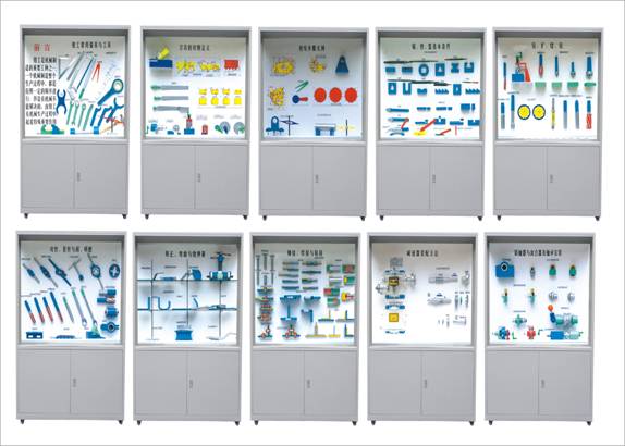 鉗工工藝學陳列柜各柜